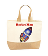 Sequin Rocket XL Tote Bag